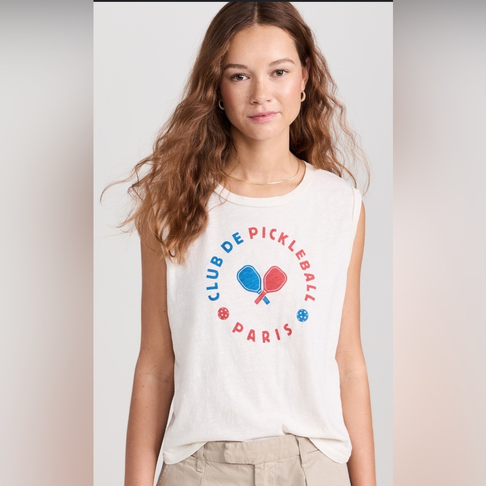 Sundry Club de pickleball Paris Top Club Muscle Tank Crop